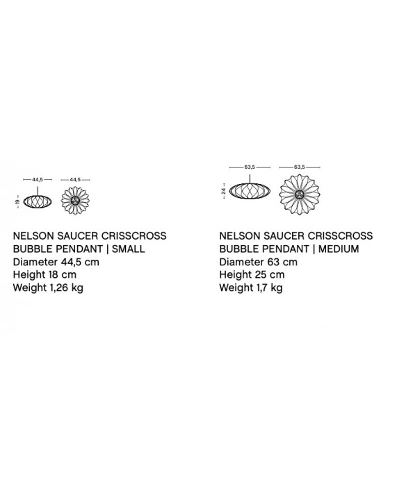 HAY Nelson Saucer Crisscross Bubble Pendant